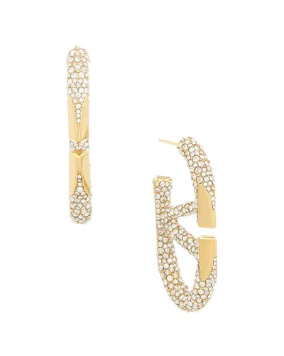 Valentino Garavani Valentino Vlogo Signature Brass Earrings
