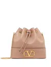 Valentino Garavani Mini Bucket Bag In Nappa With Vlogo Signature Chain Woman Rose Cannelle Uni In Pink