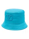 Valentino Vlogo Signature Bucket Hat In Blue