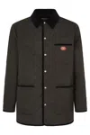 Valentino Garavani Olive Quilted Jacket With Vlogo Patch