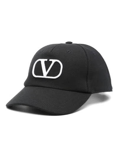 Valentino Garavani Vlogo Baseball Cap In Black