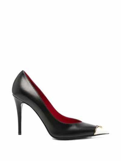 Valentino Garavani Vlogo Signature Cap-toe Pumps In Black