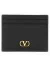 Valentino Garavani Women Signature Vlogo Card Holder In Black