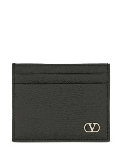Valentino Garavani Vlogo Signature Card Holder In Black