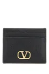Valentino Garavani Women Signature Vlogo Card Holder In Black