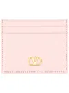 Valentino Vlogo Card Holder In Pink