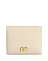 Valentino Garavani Vlogo Signature Card Holder In Brown