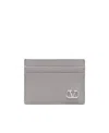 Valentino Vlogo Signature Cardholder In Gray