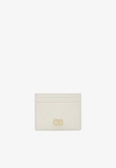 Valentino Garavani Vlogo Signature Cardholder In Orange