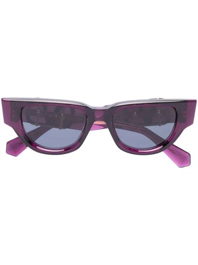 Valentino Vlogo Signature Cat-eye Sunglasses In Purple