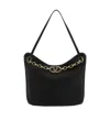 Valentino Vlogo Signature Chain-link Shoulder Bag In Black