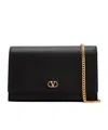 Valentino Vlogo Signature Chain Wallet In Black
