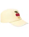 Valentino Vlogo Signature Cherryfic Baseball Hat In White