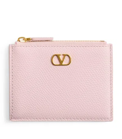 Valentino Garavani Vlogo Signature Coin Purse In Pink