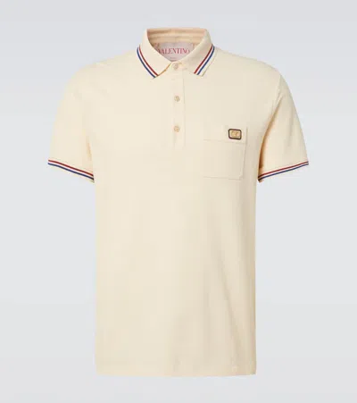 Valentino Men's Polo Jersey In Burro