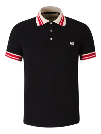 VALENTINO VALENTINO VLOGO SIGNATURE COTTON POLO SHIRT