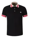 Valentino Vlogo Signature Cotton Polo Shirt In Black