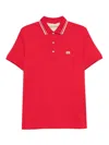 Valentino Garavani Polo Shirt With Signature Vlogo In Red