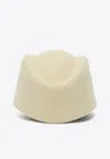 Valentino Garavani Vlogo Signature Hat In Cream Colour In White