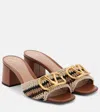 Valentino V Logo Sandal In Nude