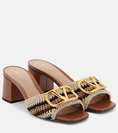 VALENTINO GARAVANI VLOGO SIGNATURE CROCHET MULES