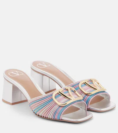 VALENTINO GARAVANI VLOGO SIGNATURE CROCHET MULES