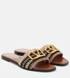 Valentino V Logo Sandal In Nude