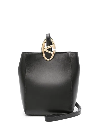 Valentino Garavani Vlogo Signature Cross Body Bag In Black