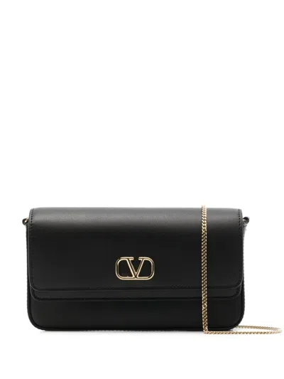 Valentino Garavani Vlogo Signature Cross Body Bag In Black