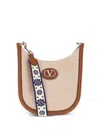 Valentino Vlogo Signature Cross Body Bag In Neutrals