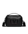 Valentino Vlogo Signature Crossbody Bag In Black