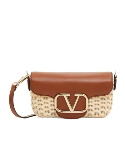 Valentino Garavani Vlogo Signature Crossbody Bag In Brown