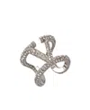 Valentino Vlogo Signature Swarovski Ring In Gray
