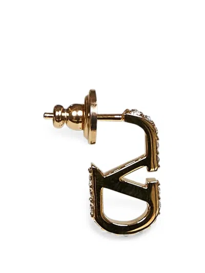 Valentino Garavani Vlogo Signature Crystal-embellished Earrings In Pattern