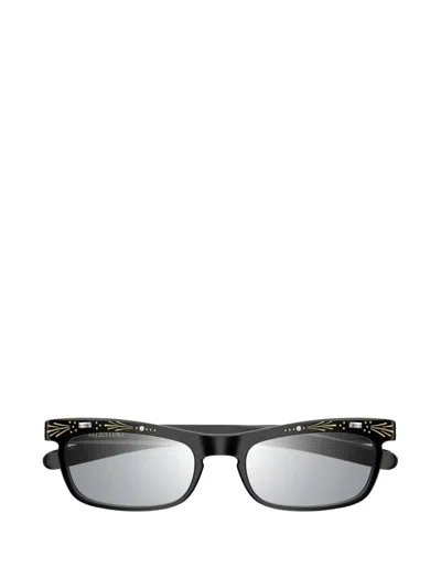 Valentino Vlogo Signature Crystal-embellished Sunglasses In Black