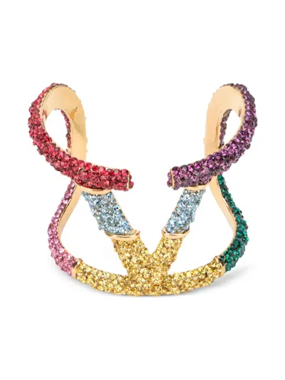 Valentino Garavani Vlogo Signature Cuff Bracelet In Multi