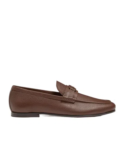 Valentino Garavani Vlogo Signature Deer Leather Loafer In Animal Print