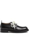 Valentino Derby Punx In Calfskin In Black