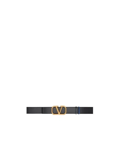 Valentino Garavani Vlogo Signature Double-sided Belt In Nude