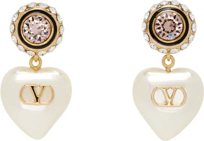 Valentino Garavani Vlogo Signature Earrings In Gold