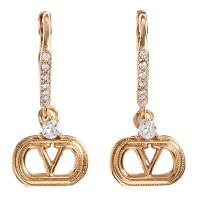 Valentino Garavani Vlogo Signature Earrings In Gold