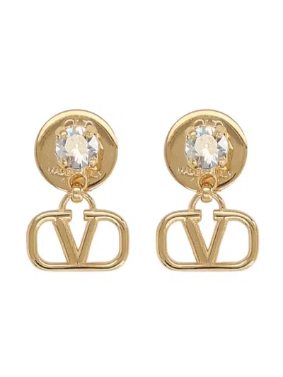 Valentino Garavani Vlogo Signature Earrings In Gold