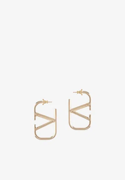 Valentino Garavani Vlogo Signature Earrings In Gold