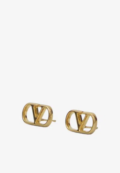 Valentino Garavani Vlogo Signature Earrings In Gold