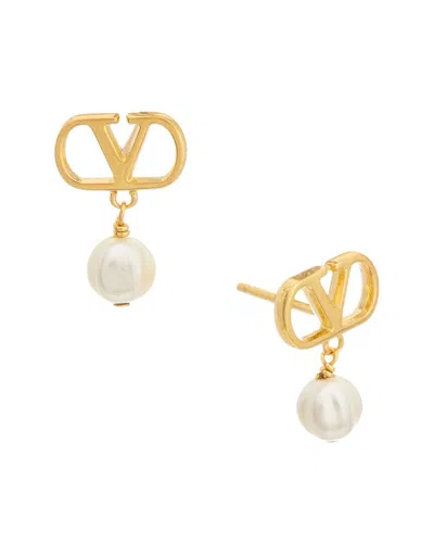 Valentino Garavani Valentino Vlogo Signature Earrings In Gold