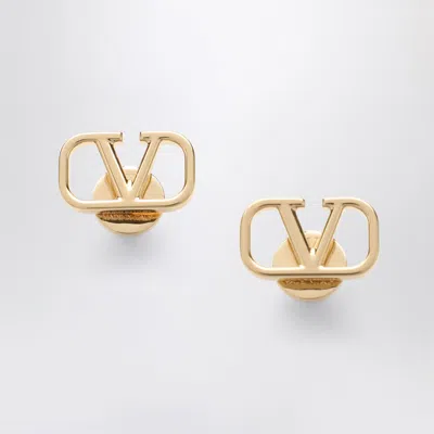 Valentino Garavani Vlogo Signature Earrings In Gold-tone Metal