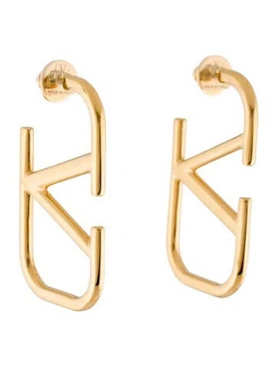 Pre-owned Valentino Garavani Vlogo Signature Earrings In Multi