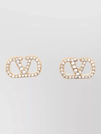 Valentino Garavani Vlogo Signature Earrings Pearls And Crystals