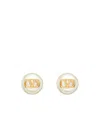 Valentino Vlogo Signature Earrings With Pearls