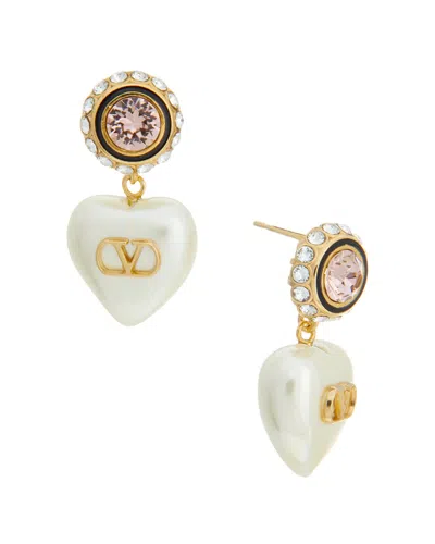 Valentino Garavani Valentino Vlogo Signature Earrings In Yellow